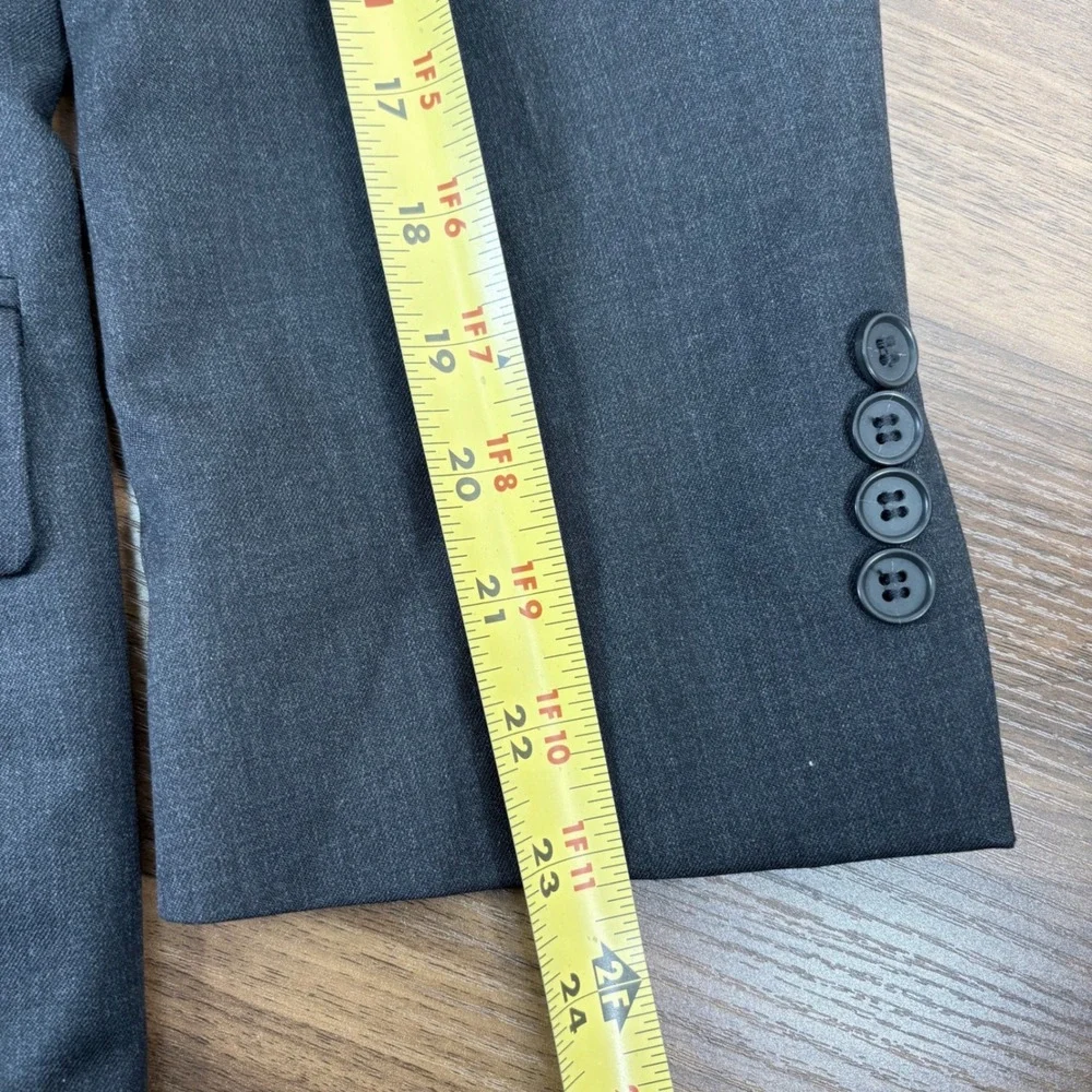 Brooks Brothers Blazer 45R Gray 1818 Madison Fit Estrato Stretch Italian Wool